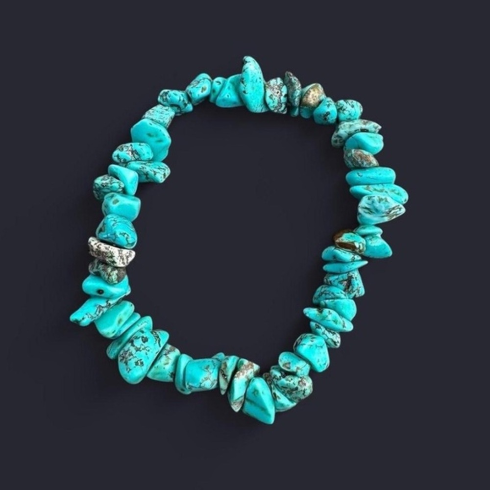 Howlite Crystal Bead Bracelet